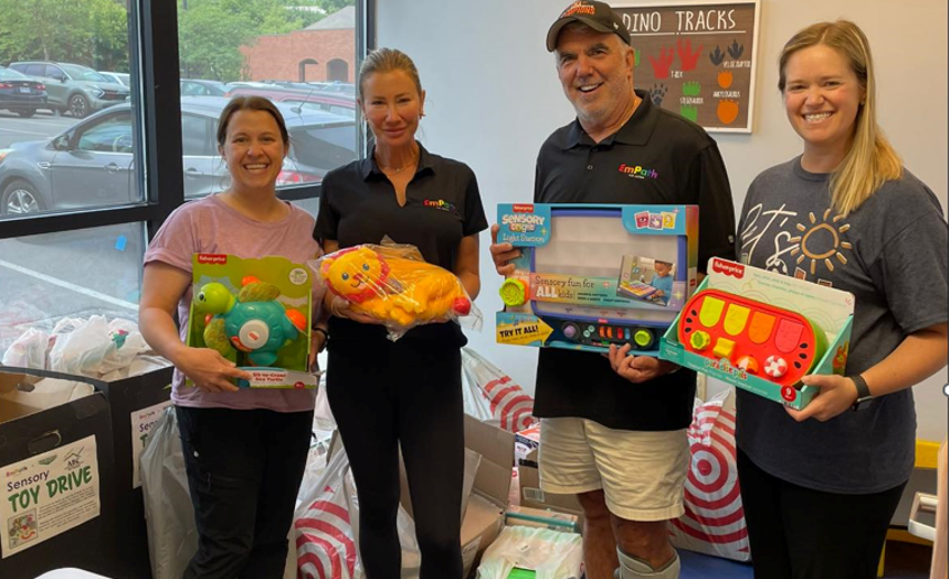Toys donated during the Sensory Toy Drive for ABC Pediatric Therapy