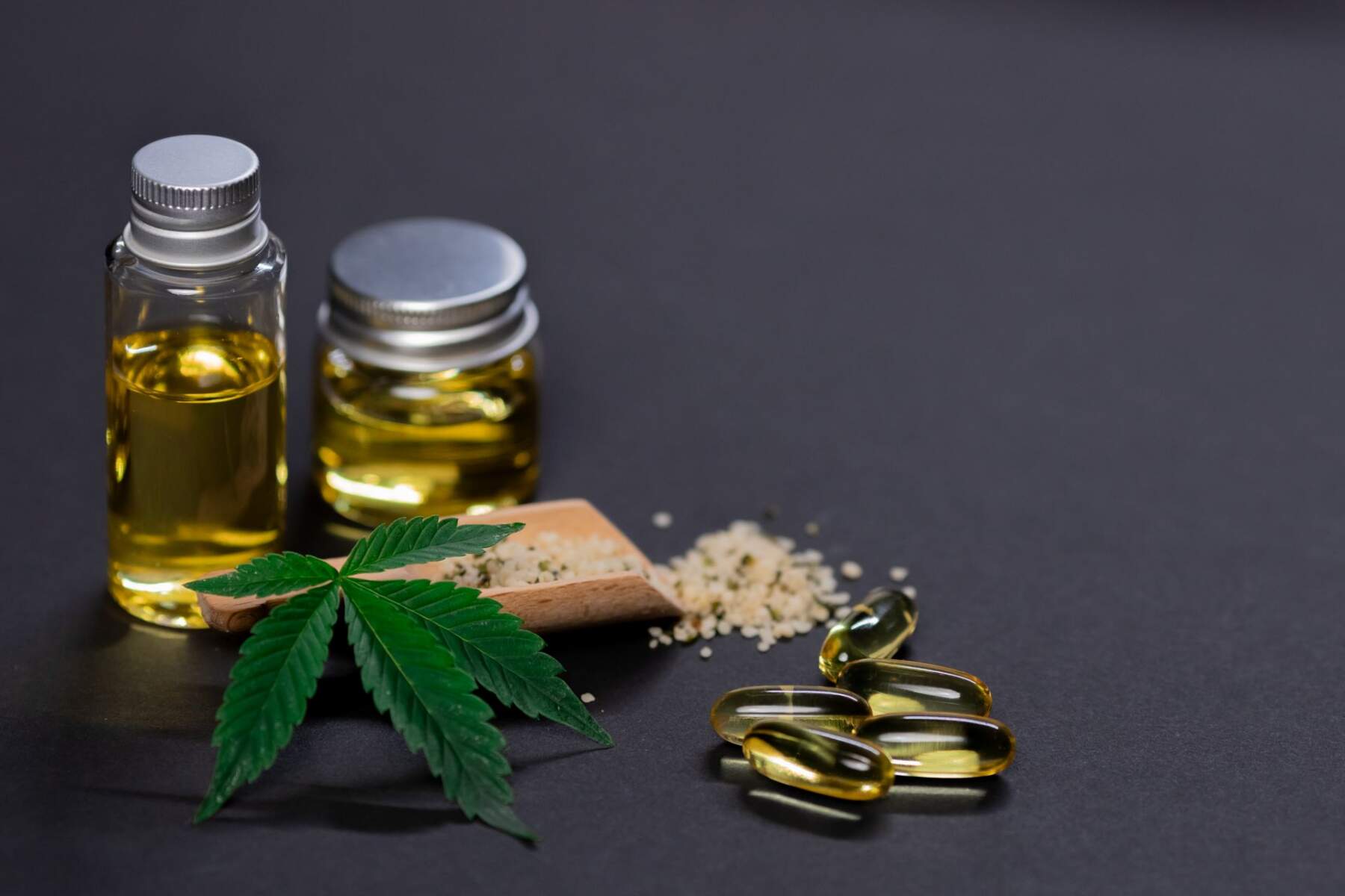 Cannabis tinctures and capsules